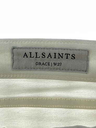 27 Beden beyaz Renk All Saints Jean / Kot %70 İndirimli.
