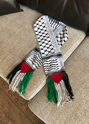 Püsküllü Çok Renkli Bohem Kadın Şal - Görsel 3