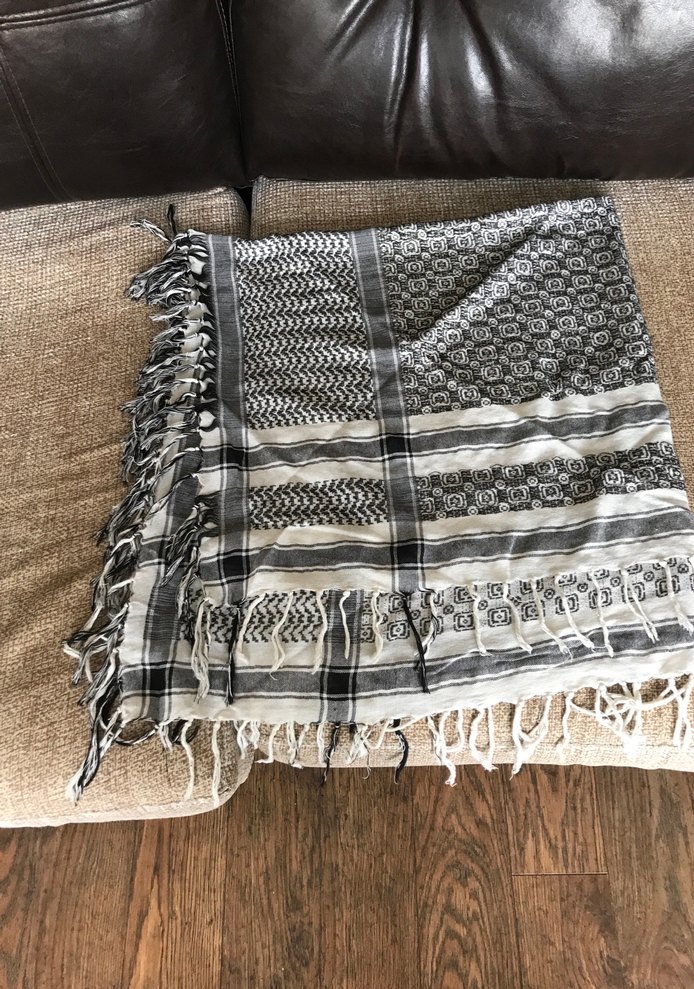 Gri Desenli Kadın Şal - Görsel 3