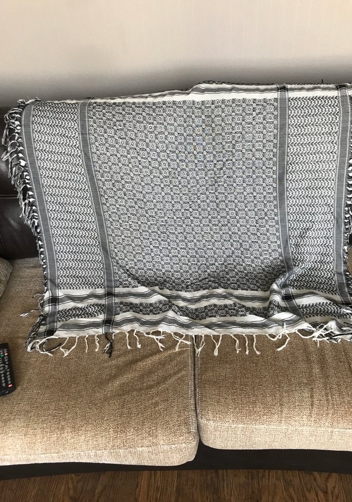 Gri Desenli Kadın Şal - Görsel 2