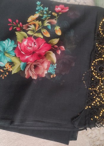 Boncuk İşlemeli Çok Renkli Bohem Kadın türbent iğne oyası - Görsel 2