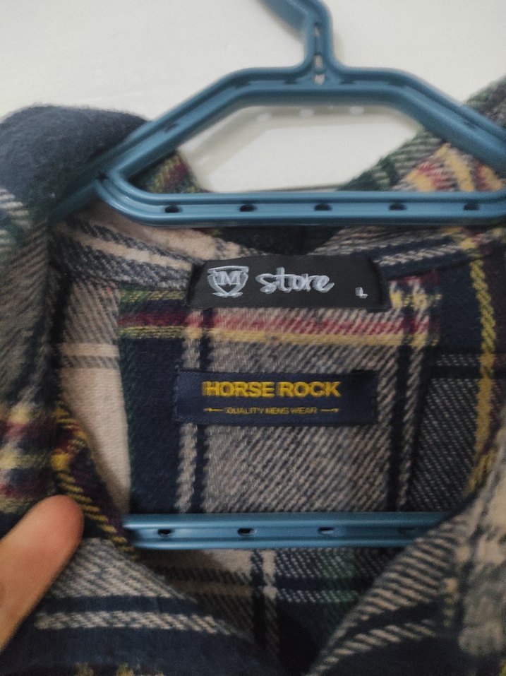 Düğmeli Gri  sıfır ürün oduncu gömleği Erkek Gömlek L beden - Görsel 4