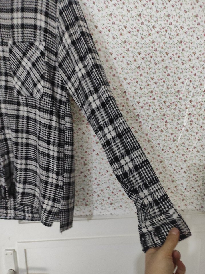 Pamuklu Gri Ekose Desenli erkek Gömlek - Görsel 3