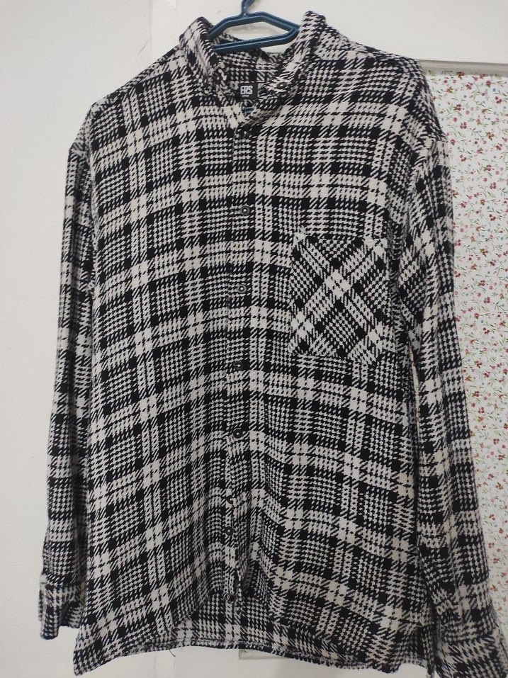 Pamuklu Gri Ekose Desenli erkek Gömlek - Görsel 2