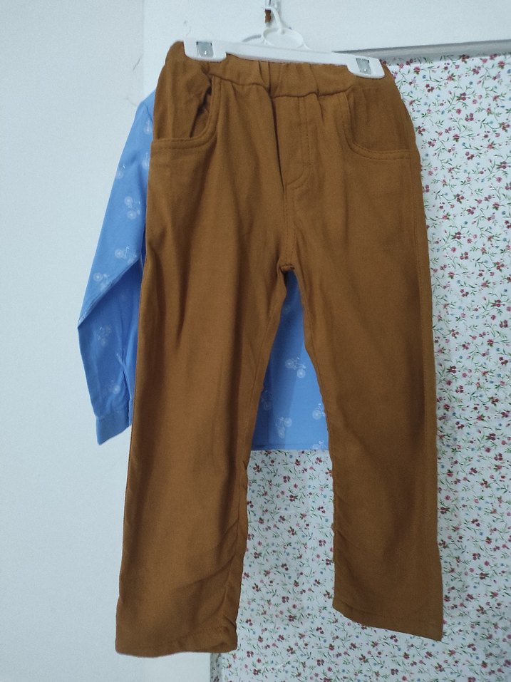 Mavi Bisiklet Desenli Erkek Gömlek bir kere tek giyildi - Görsel 5