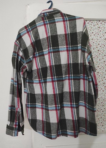 Düğmeli Çok Renkli Oversize erkek  Gömlek - Görsel 5