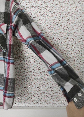 Düğmeli Çok Renkli Oversize erkek  Gömlek - Görsel 4