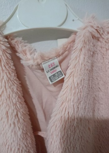 Kız Çocuk Pembe Desenli Polar Bornoz - Görsel 3