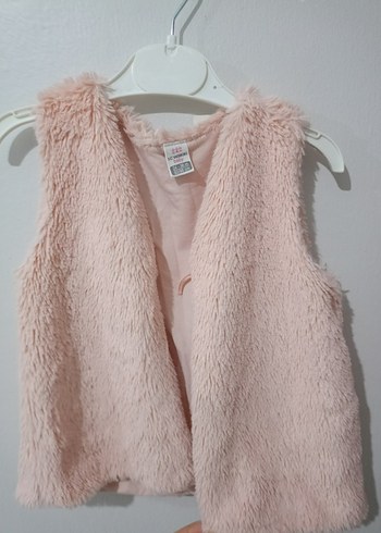 Kız Çocuk Pembe Desenli Polar Bornoz - Görsel 2