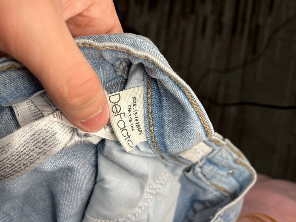 Defacto buz mavisi 13-14 yaş 158-164 bol pantolon - Görsel 4