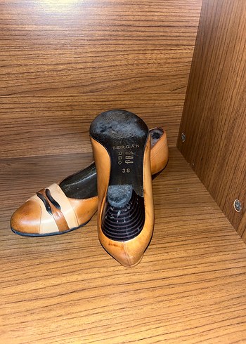 Targwn Bej Klasik Kadın Topuk Ayakkabı 38 numara - Görsel 6