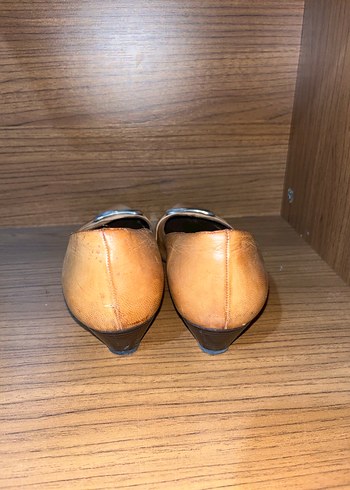Targwn Bej Klasik Kadın Topuk Ayakkabı 38 numara - Görsel 7