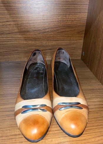 Targwn Bej Klasik Kadın Topuk Ayakkabı 38 numara - Görsel 3