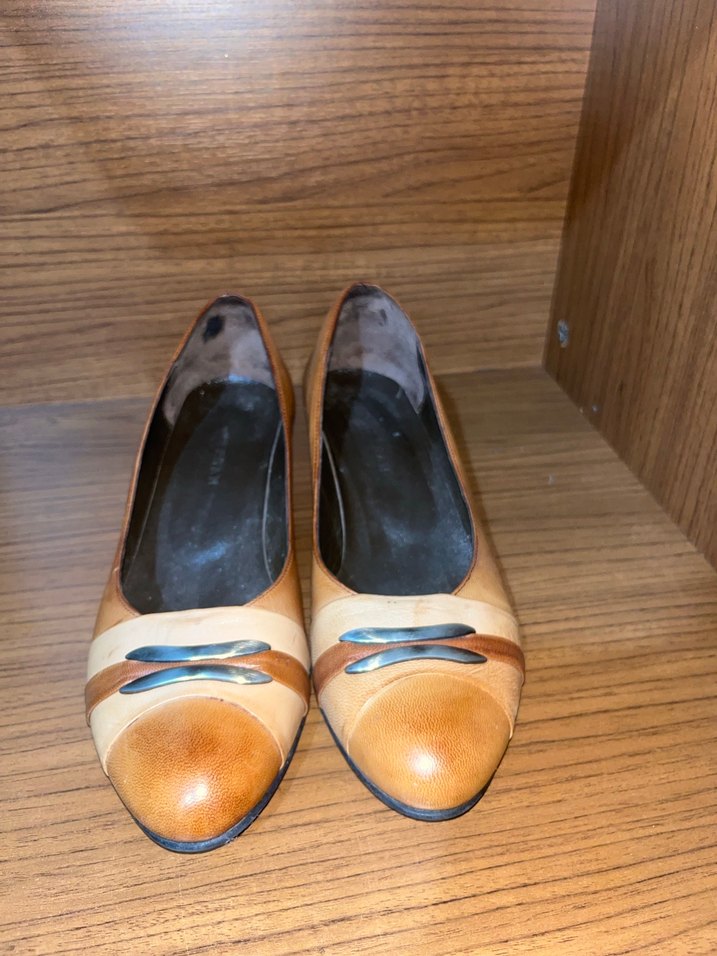 Targwn Bej Klasik Kadın Topuk Ayakkabı 38 numara - Görsel 5