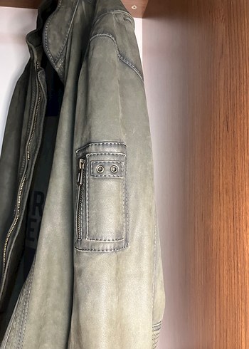 Derimod Gervin Military Deri Ceket M Beden - Görsel 2