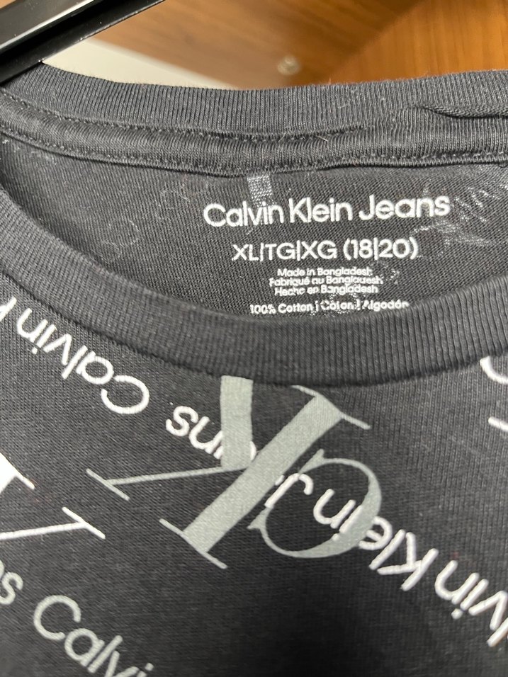 Orjinal Calvin Klein Siyah Baskılı Erkek Tişört 18/20 yaş - Görsel 3
