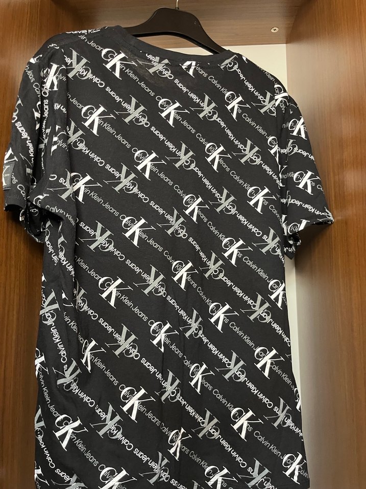 Orjinal Calvin Klein Siyah Baskılı Erkek Tişört 18/20 yaş - Görsel 2