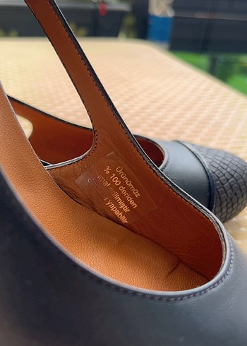 TERGAN Klasik lacivert Yılan Desenli Tokalı Stiletto 38 Numara - Görsel 7