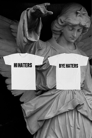 American Vintage HI HATERS BYE HATERS TEE