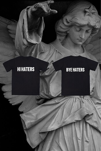 diğer Beden HI HATERS BYE HATERS TEE