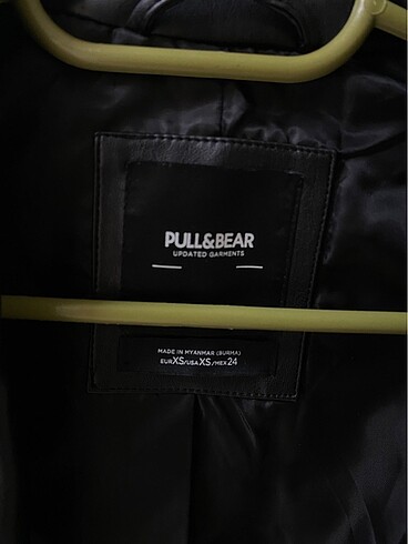 xs Beden siyah Renk p&b deri blazer ceket
