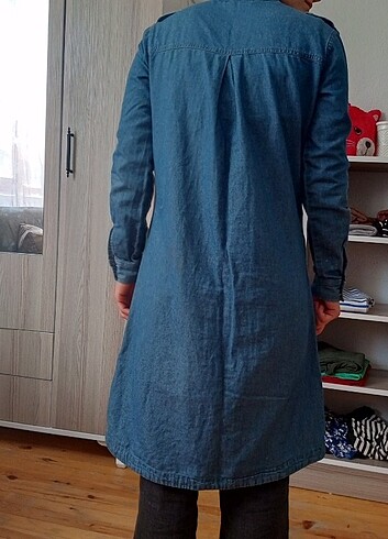xs Beden lacivert Renk Kot elbise veya tunik