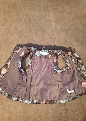 Çiçek Desenli Kız Yeleği - Görsel 4