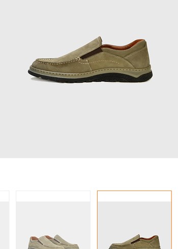 Bej Süet Erkek Günlük Loafer Ayakkabı - Görsel 3