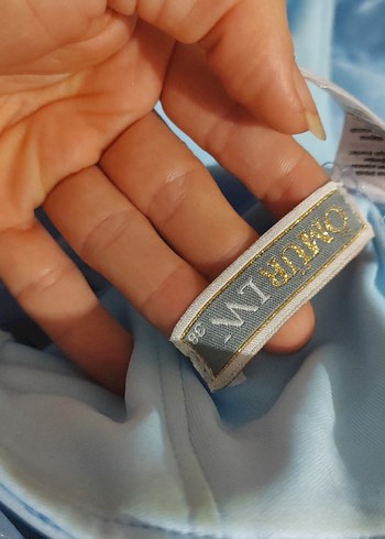 m Beden mavi Renk Mavi Drapeli Straplez Uzun Abiye Elbise