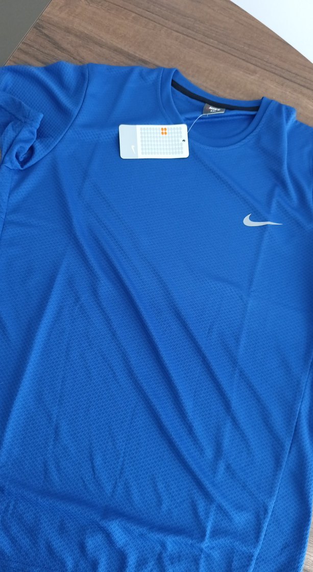 Nike Erkek Mavi Spor Tişört - Görsel 4