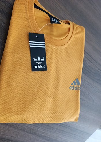 Adidas Sarı Kısa Kollu Spor Tişört - Görsel 8