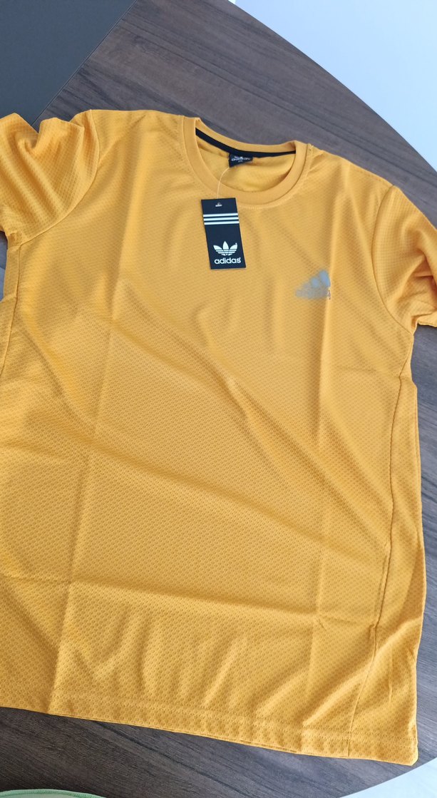 Adidas Sarı Kısa Kollu Spor Tişört - Görsel 4