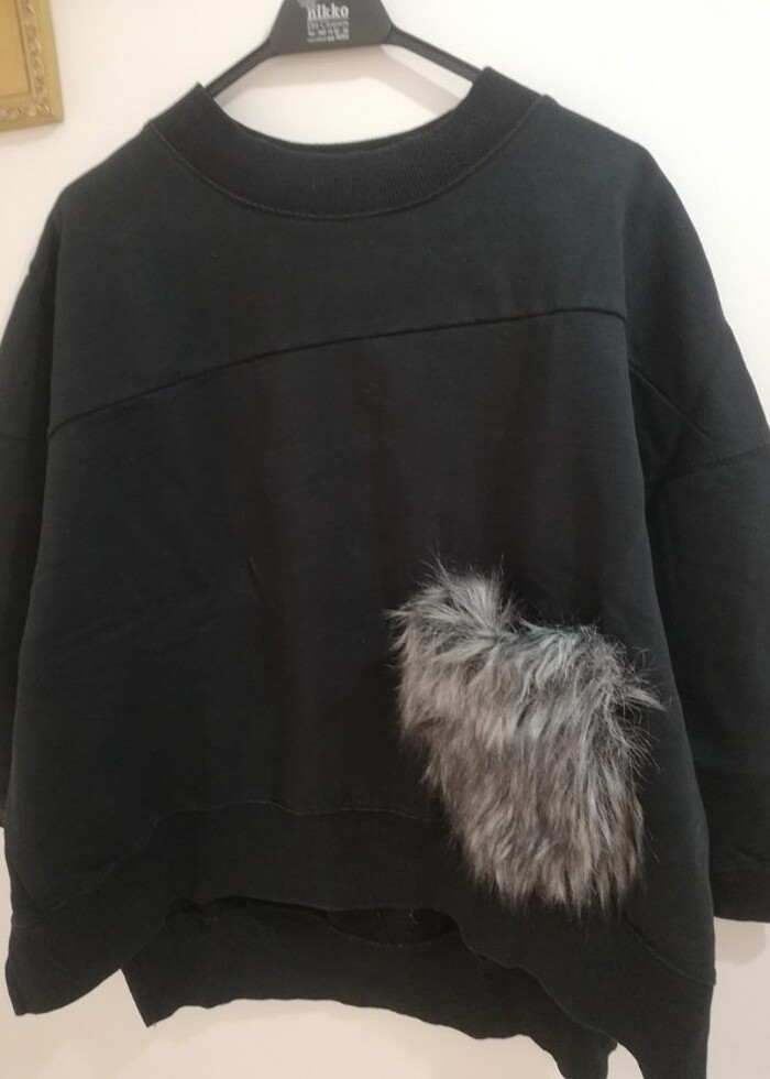 Kürk Cepli Sweat  - Görsel 5