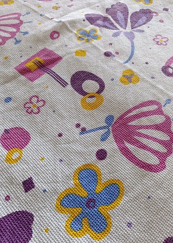 Mor Pastel Desenli Pike ve Yatak Örtüsü - Görsel 6