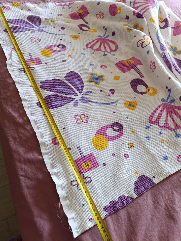 Mor Pastel Desenli Pike ve Yatak Örtüsü - Görsel 2