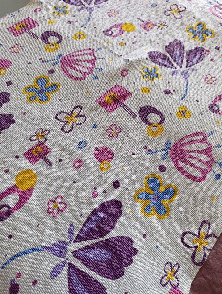 Mor Pastel Desenli Pike ve Yatak Örtüsü - Görsel 4