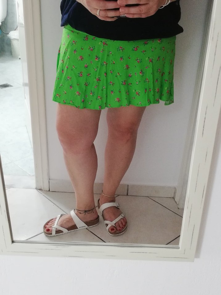 Yeşil Mini Şortlu Etek - Görsel 5