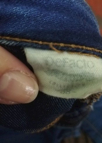 38 Beden mavi Renk Kadın Mavi Denim Dar Kesim Jean