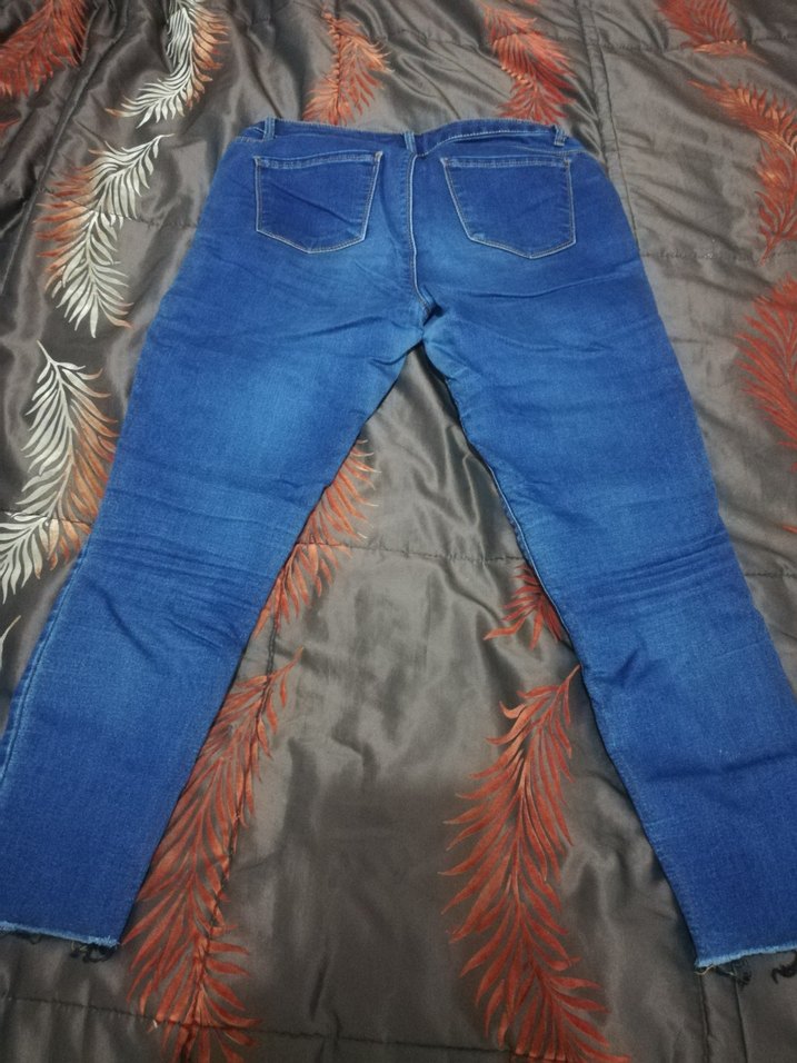 Kadın Mavi Denim Dar Kesim Jean - Görsel 2