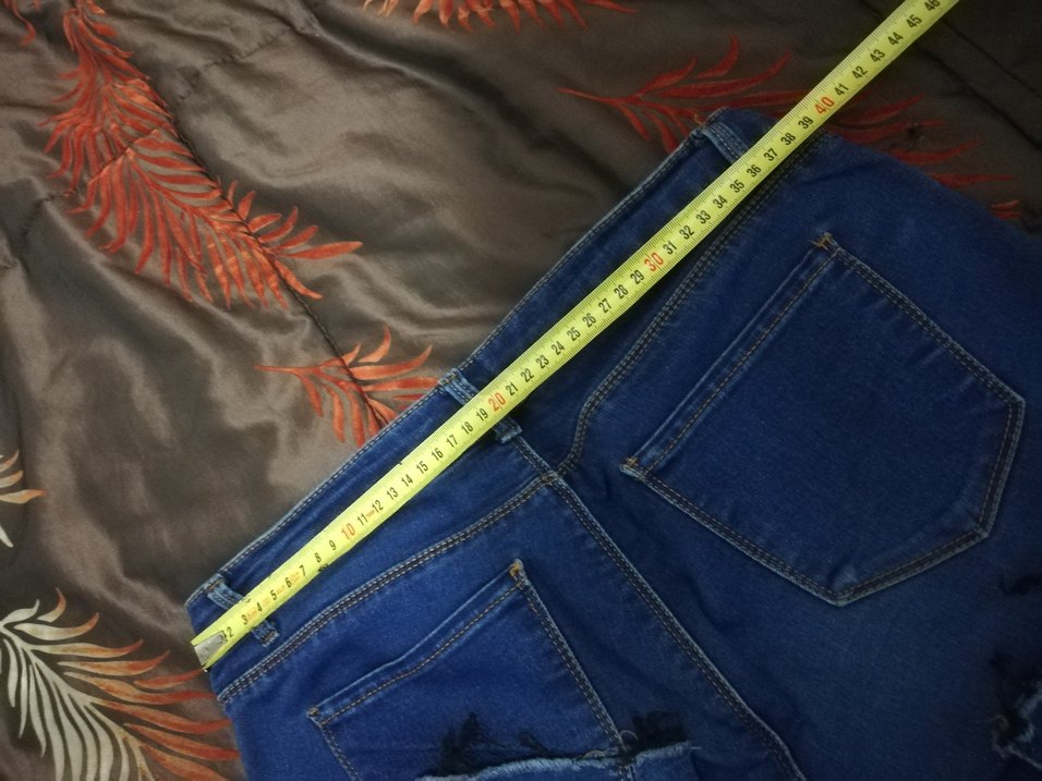 Kadın Mavi Denim Dar Kesim Jean - Görsel 5