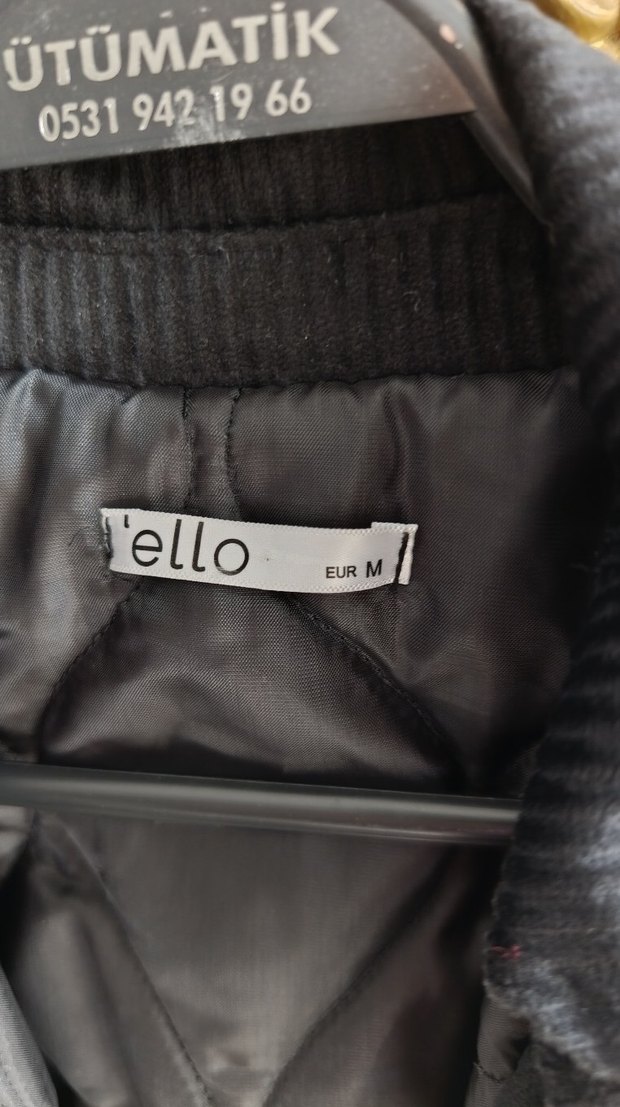 Kadife, Ekose Desenli ,Astarlı,Sokak Stili Kadın Kaban - Görsel 2