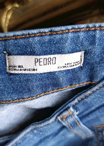 Erkek Mavi Dar Kesim Kot Pantolon - Görsel 5