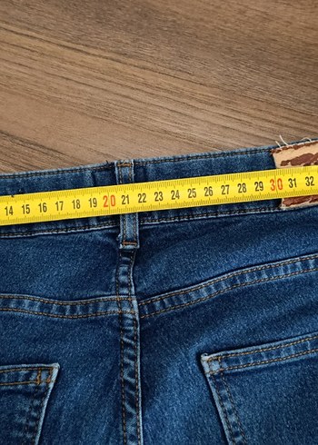 Erkek Mavi Dar Kesim Kot Pantolon - Görsel 7