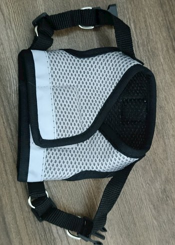 Gri Nefes Alabilen Reflektörlü Kedi,Köpek Göğüs Tasması - Görsel 3