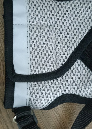 Gri Nefes Alabilen Reflektörlü Kedi,Köpek Göğüs Tasması - Görsel 6