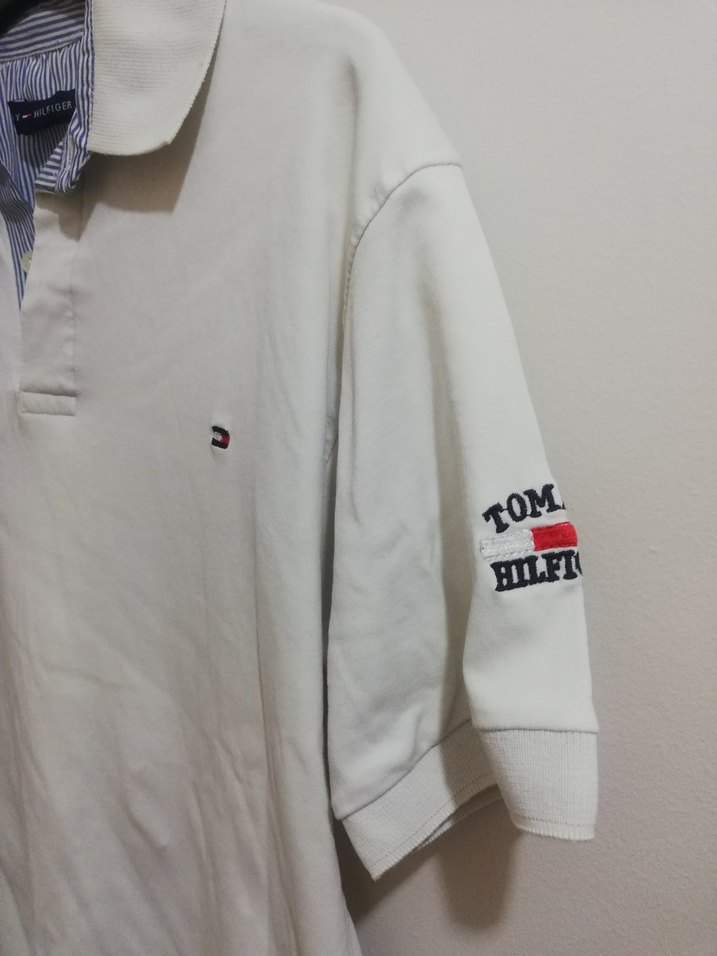 Tommy Hilfiger Beyaz Kısa Kollu Polo Tişört - Görsel 3