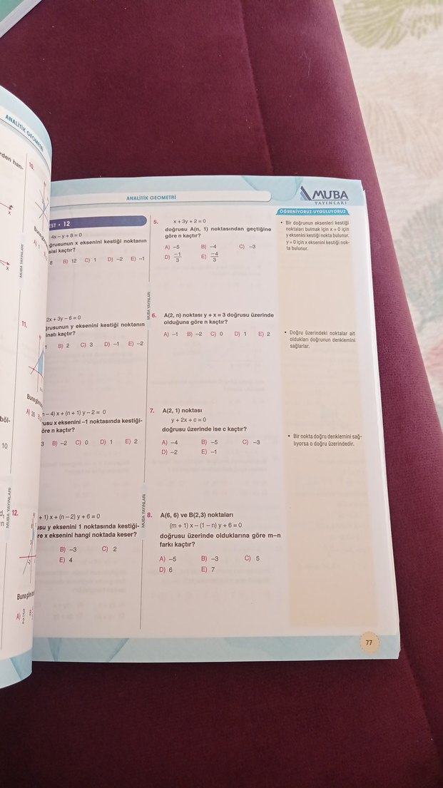 11. Sınıf Matematik Soru Bankası - Muba Yayınları - Görsel 4