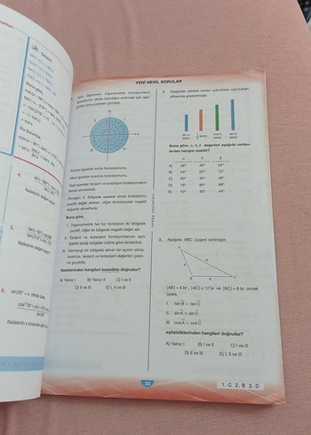 11. Sınıf Matematik Soru Kitapçığı - Görsel 3