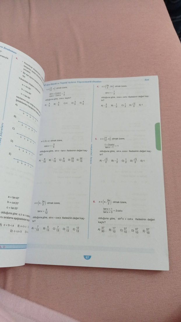11. Sınıf Matematik Soru Kitapçığı - Görsel 2