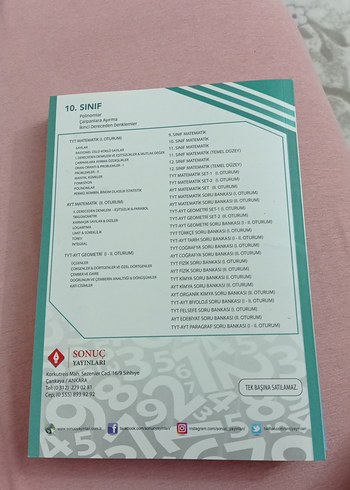 10. Sınıf Matematik Kazanım Merkezli Soru Kitabı - Görsel 8